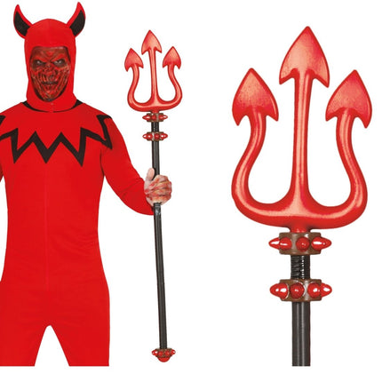 Rode Drietand 1m van Fiestas Guirca koop je bij Partywinkel