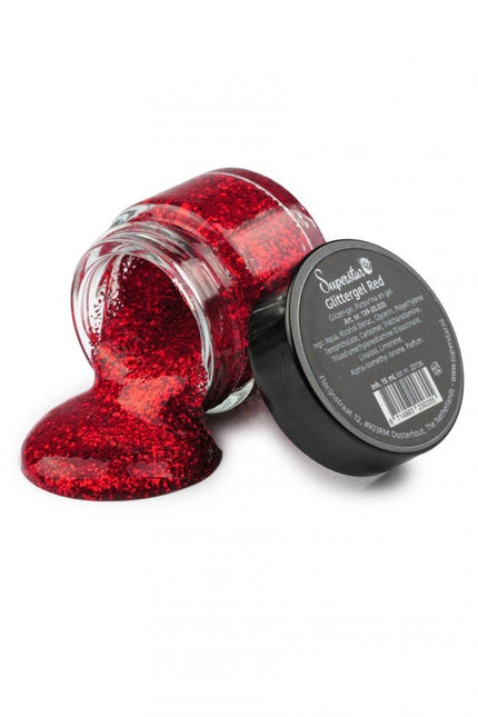 Rode Glitter Gel van Superstar koop je bij Partywinkel