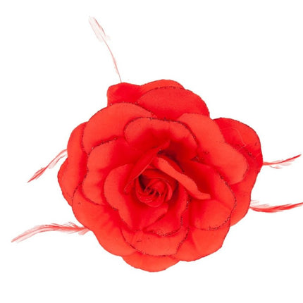 Rode Haar Accesoire Roos van Wilbers & Wilbers koop je bij Partywinkel
