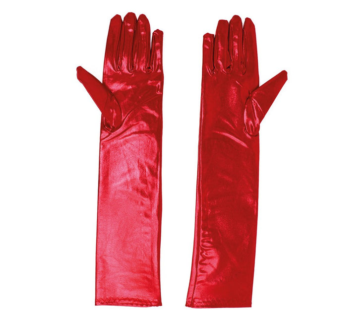 Rode Handschoenen 44cm van Fiestas Guirca koop je bij Partywinkel