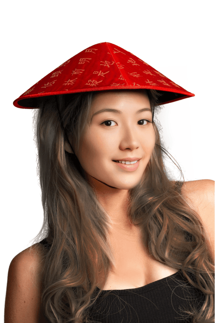 Rode Hoed Chinees van Partychimp koop je bij Partywinkel