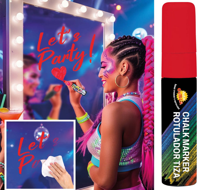 Rode Krijtstift van Fiestas Guirca koop je bij Partywinkel