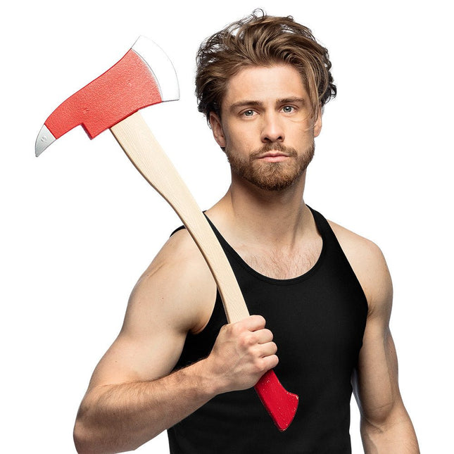 Rode Nep Bijl 60cm van Boland koop je bij Partywinkel