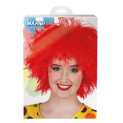 Rode Pruik Clown van Boland koop je bij Partywinkel