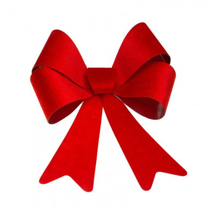 Rode Strik Velvet 51cm van CHAKS koop je bij Partywinkel