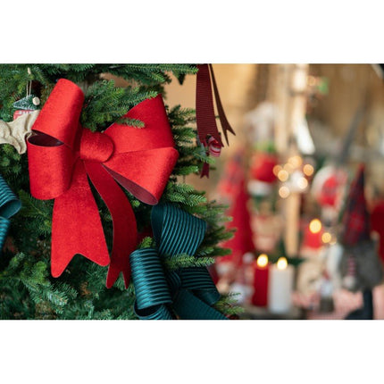 Rode Strik Velvet 51cm van CHAKS koop je bij Partywinkel