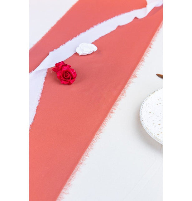 Rode Tafelloper Terracotta 5m van CHAKS koop je bij Partywinkel