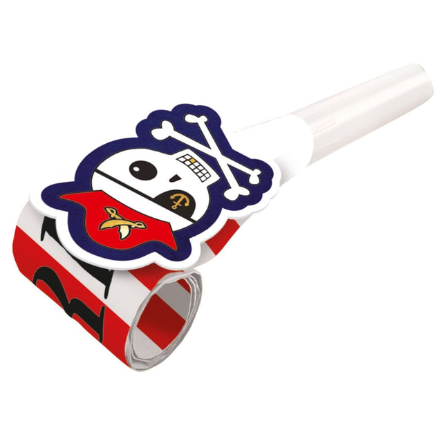 Roltongen Piraten 30cm 8st van Riethmueller koop je bij Partywinkel