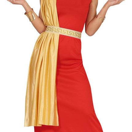 Romeins Kostuum Rood Dames van Fiestas Guirca koop je bij Partywinkel