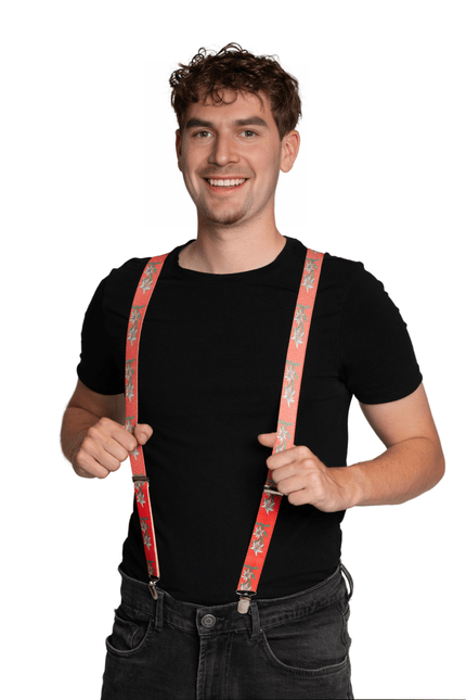 Rood Bretels Edelweiss 2,5cm van Partychimp koop je bij Partywinkel