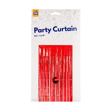 Rood Deurgordijn 2m van Paper Dreams koop je bij Partywinkel