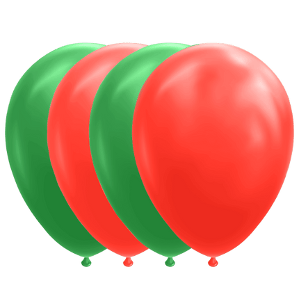 Rood Groene Ballonnen 30cm 10st van WeFiesta koop je bij Partywinkel