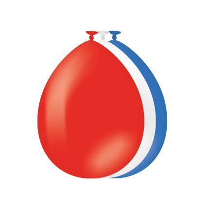 Rood Wit Blauwe Ballonnen 30cm 50st van Paper Dreams koop je bij Partywinkel