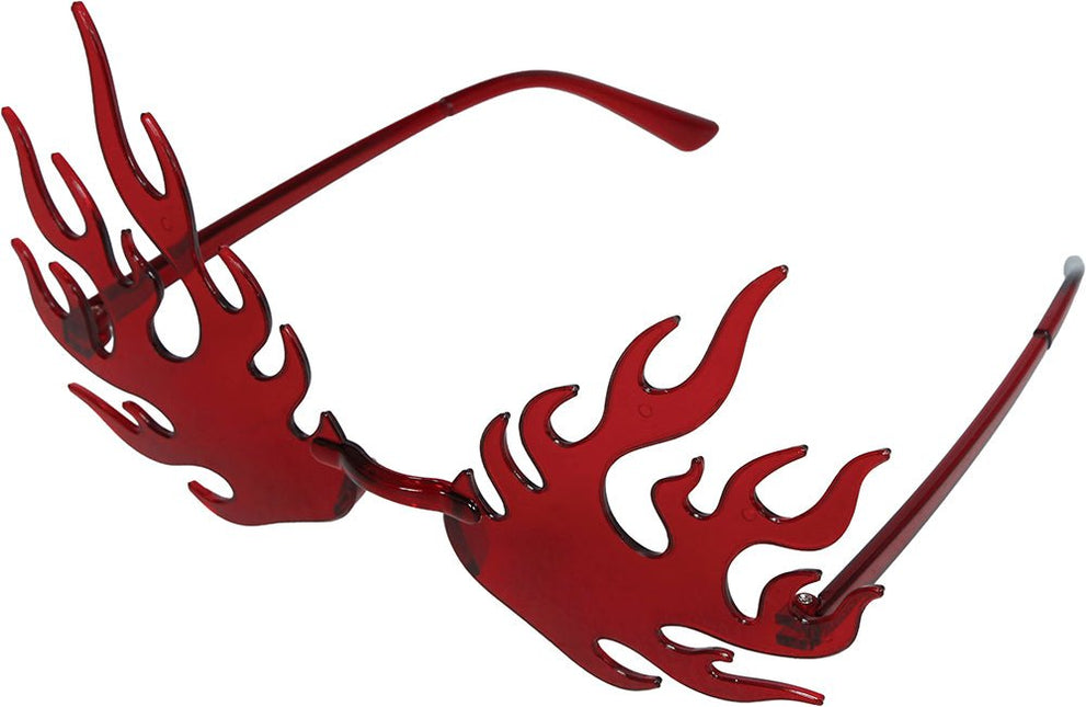 Rood Zonnebril Vlammen van Fiestas Guirca koop je bij Partywinkel