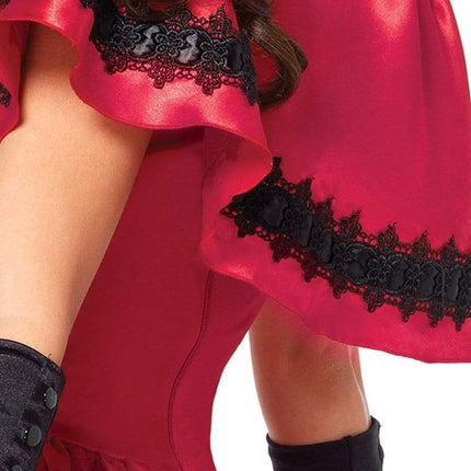 Roodkapje Jurk Wit Rood Dames Leg Avenue van Leg Avenue koop je bij Partywinkel