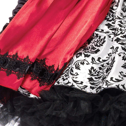 Roodkapje Jurk Wit Rood Dames Leg Avenue van Leg Avenue koop je bij Partywinkel