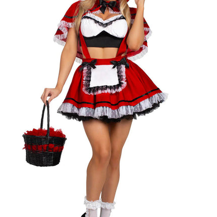 Roodkapje Kostuum Rood Wit Dames Leg Avenue van Leg Avenue koop je bij Partywinkel