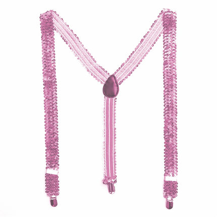 Neonpaljett-hängslen 2,5 cm