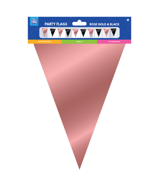 Rose Goud Zwarte Slinger Metallic 10m van Paper Dreams koop je bij Partywinkel