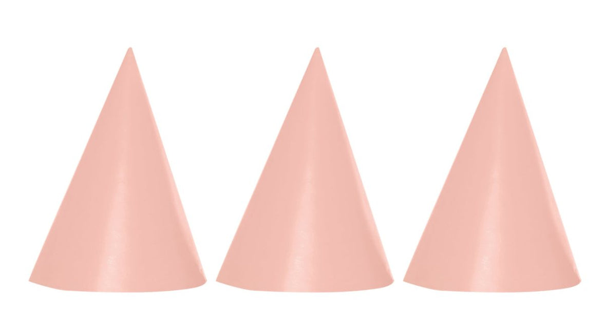 Rose Gouden Feesthoedjes 6st van Procos koop je bij Partywinkel