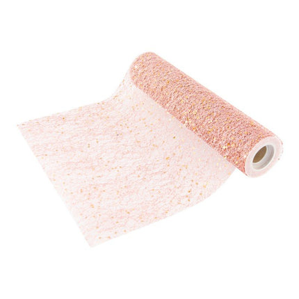Rose Gouden Tafelloper Glitter 5m van CHAKS koop je bij Partywinkel