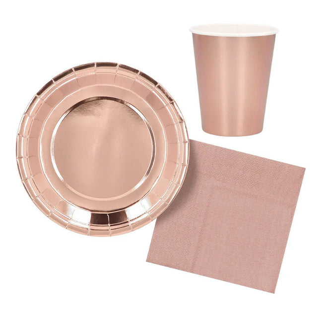 Rose Gouden Tafelset 3 delig van Boland koop je bij Partywinkel