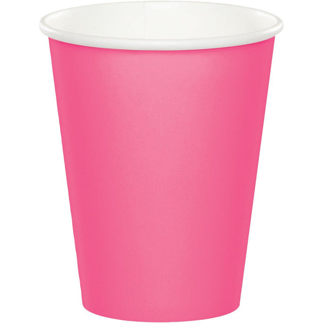 Roze Bekers 256ml 24st van Creative Converting koop je bij Partywinkel