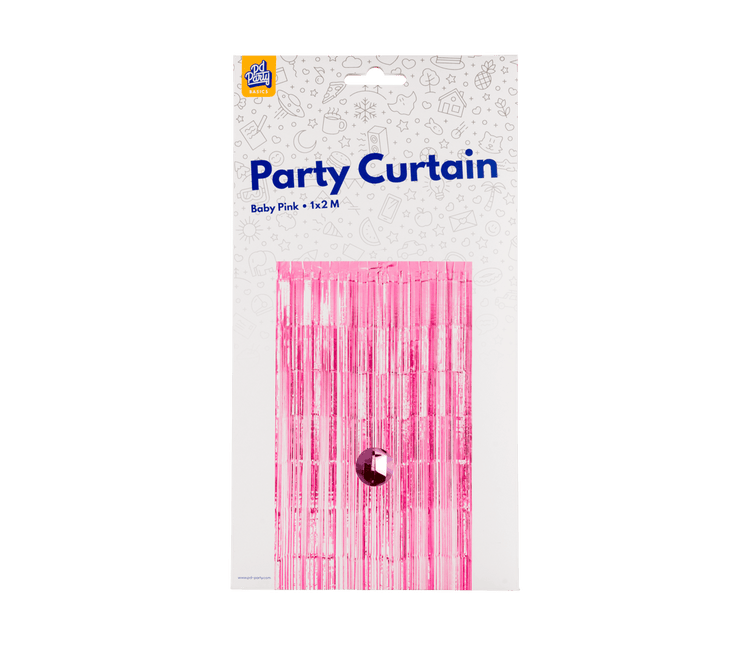 Roze Deurgordijn 2m van Paper Dreams koop je bij Partywinkel