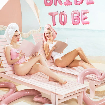 Roze Helium Ballonnen Set Bride To Be 3,5m van Partydeco koop je bij Partywinkel