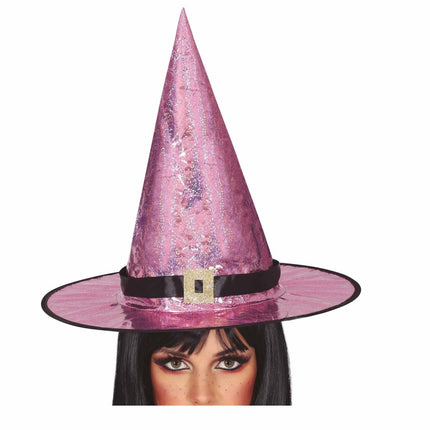 Roze Hoed Heks van Fiestas Guirca koop je bij Partywinkel