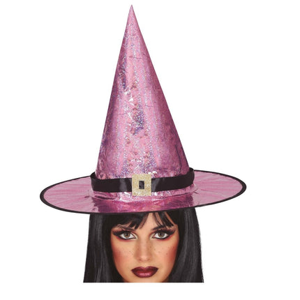 Roze Hoed Heks van Fiestas Guirca koop je bij Partywinkel