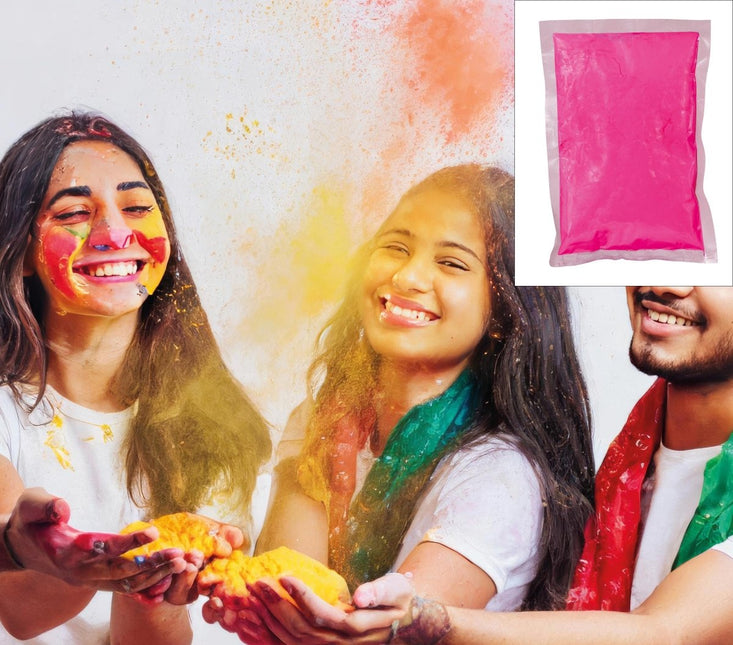 Roze Holi Poeder 200gr van Fiestas Guirca koop je bij Partywinkel