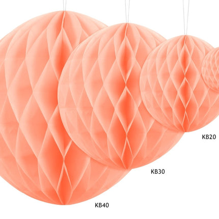 Roze Honeycomb 10cm van Partydeco koop je bij Partywinkel