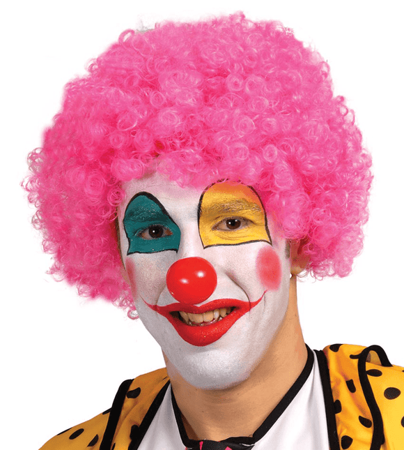 Roze Pruik Krullen van Fiestas Guirca koop je bij Partywinkel