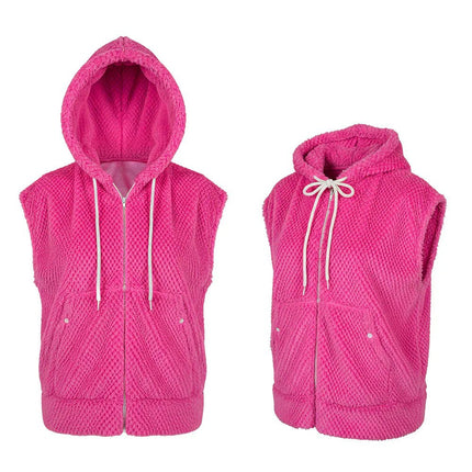 Roze Vest Neon Fluffy van Boland koop je bij Partywinkel