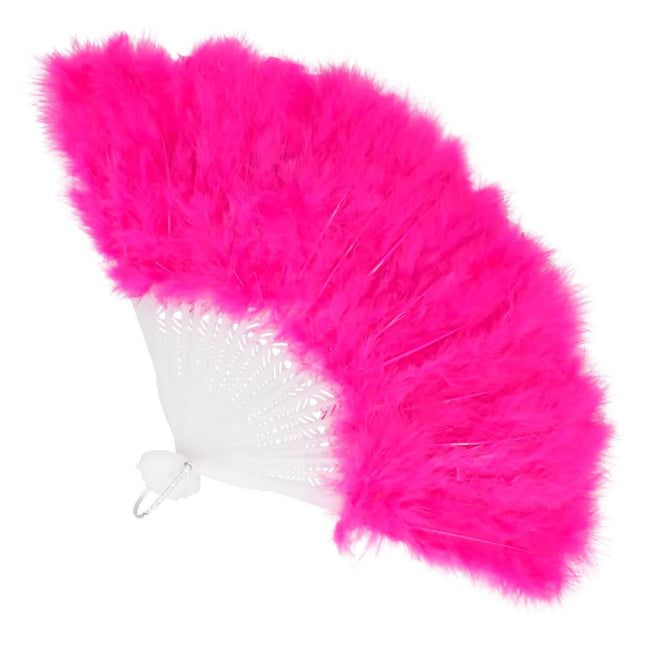 Roze Waaier 23cm van Boland koop je bij Partywinkel