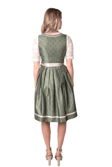 Roze Wit Creme Dirndl Jurk Oktoberfest Dames Jaquard Grijs van Haus Huberts koop je bij Partywinkel