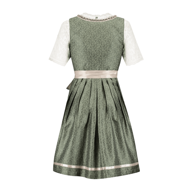 Roze Wit Creme Dirndl Jurk Oktoberfest Dames Jaquard Grijs van Haus Huberts koop je bij Partywinkel