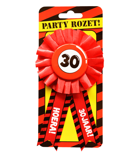 Rozet Hoera 30 Jaar Hoera van Paper Dreams koop je bij Partywinkel
