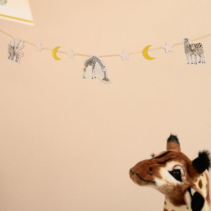 Safari Slinger Blauw Geboorte 2,5m van Haza Witbaard koop je bij Partywinkel