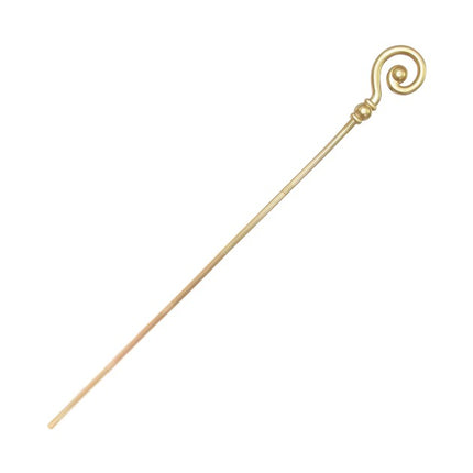 Sinterklaas-stav, guld, 1,85 m, 6 st