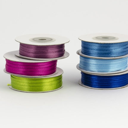 Satijn Lint Fuchsia 3mm 50m van Partydeco koop je bij Partywinkel