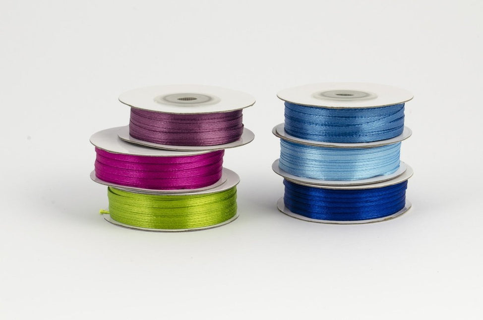 Satijn Lint Lichtblauw 3mm 50m van Partydeco koop je bij Partywinkel