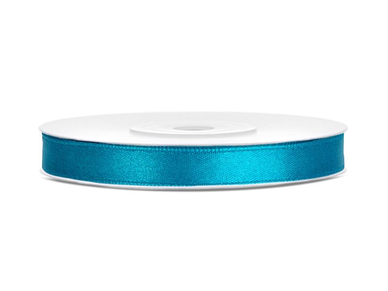 Satijn Lint Turquoise 6mm 25m van Partydeco koop je bij Partywinkel