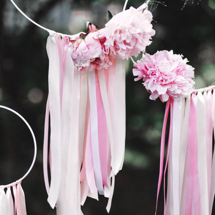 Satijn Lint Vanille Creme 6mm 25m van Partydeco koop je bij Partywinkel