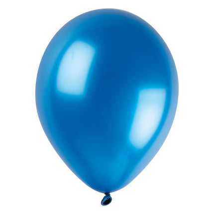 Blå pärlballonger, 30 cm, 50 st