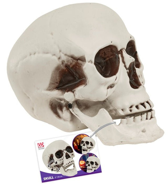 SCHEDEL MET BEWEEGBARE KAAK 28 CM van Widmann koop je bij Partywinkel