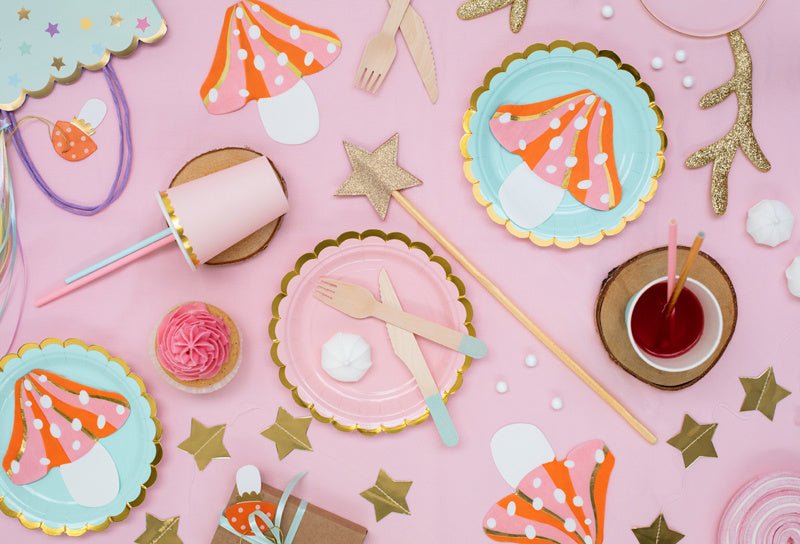 Servetten Champignon 13,5cm 20st van Partydeco koop je bij Partywinkel