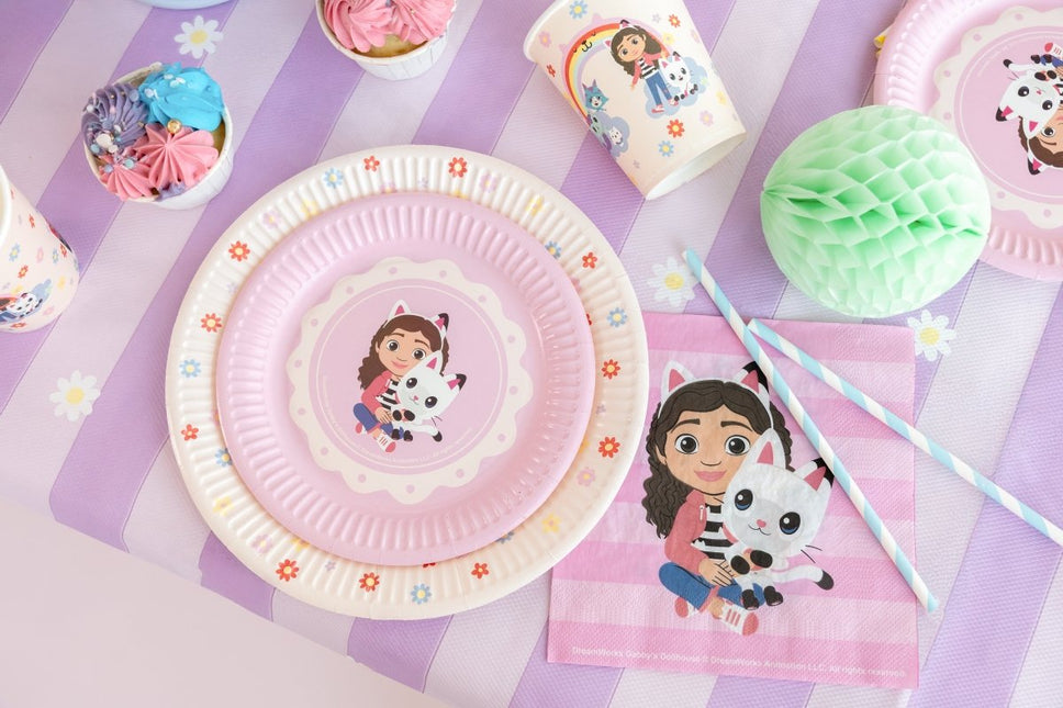 Servetten Gabby's Dollhouse, 33 x 33 van Partydeco koop je bij Partywinkel