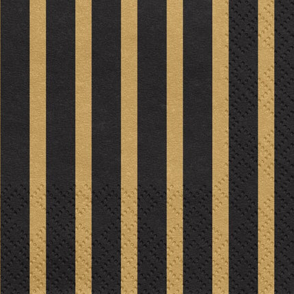 Servetten Gestreept 33cm 20st van Partydeco koop je bij Partywinkel